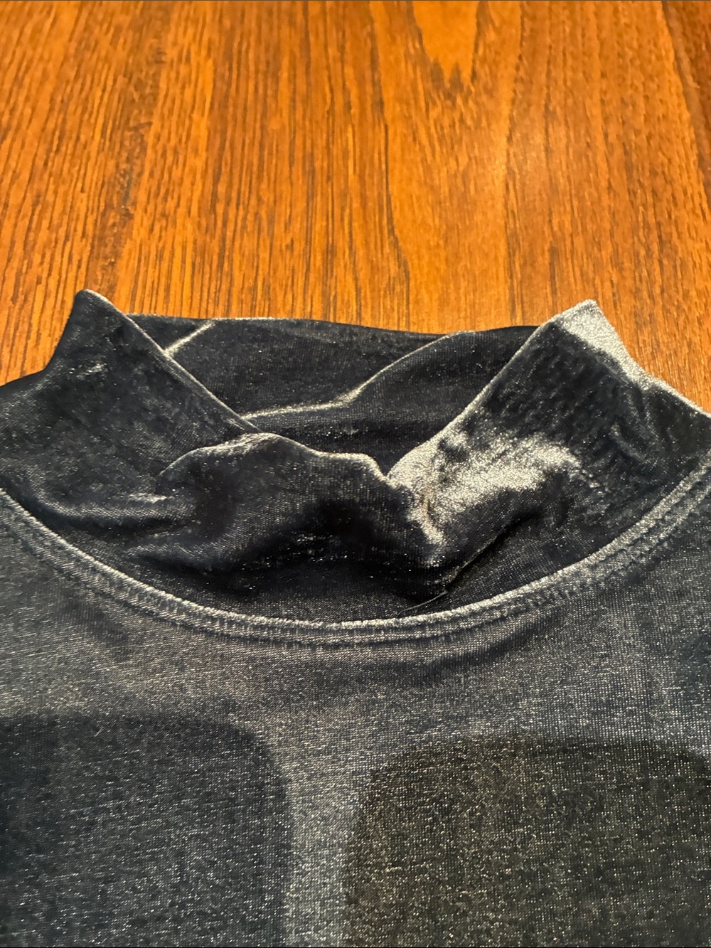 FP Movement by Free People Black Velvet Puff-Sleeve Top - Picture 3 of 4